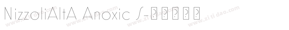 NizzoliAltA Anoxic S字体转换